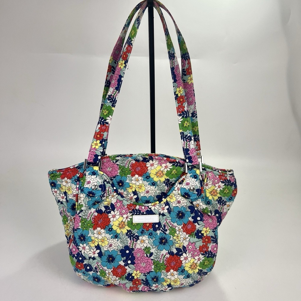Vera Bradley Glenna Tote Bag Purse Far Out Floral Boho Hippie Cottagecore Poppy